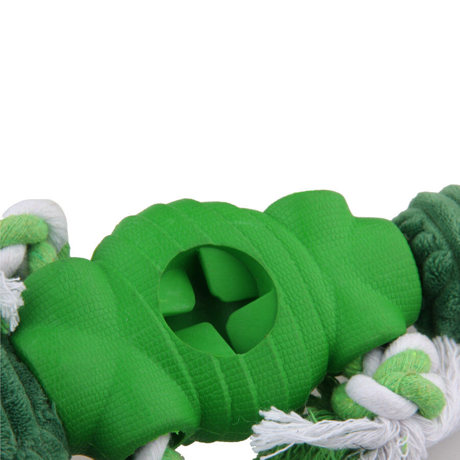 Tootoy! Stretch Crocodile Cuddler peluche dispensador de snacks para perros thumbnail