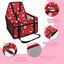 Nobleza - Refuerzo de Coche para Perros, Asiento del Coche de Seguridad para Mascotas Perro Gato Plegable Lavable Viaje Bolsas y Otra Mascota Pequeña con Cremallera Bolsillo, 40 * 34 * 25 cm, Rojo, , large indicador imagen numero 3