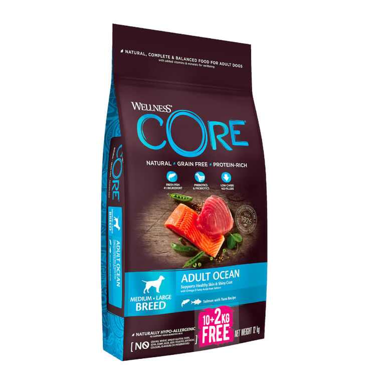 Wellness Core Adult Medium/Large Ocean Salmón y Atún pienso para perros thumbnail