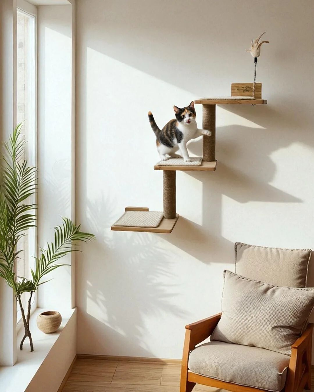 Althea Living - Árbol para Gatos Duna para trepar, rascar y afilar uñas thumbnail