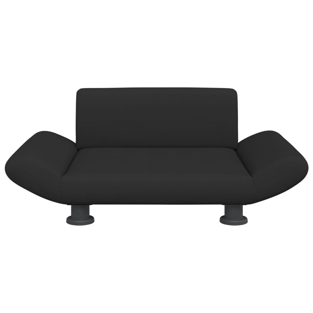 vidaXL Cama para perros de tela negra 70x45x28 cm, , large Imagen numero 2