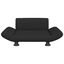 vidaXL Cama para perros de tela negra 70x45x28 cm, , large indicador imagen numero 2