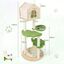 COSTWAY Árbol para Gatos Altura 139 cm, Torre para Gatos de Madera con Postes Rascadores de Sisal, Plataformas de Salto, Perca, Hamaca, Centro de Actividades para Gatos, , large indicador imagen numero 5