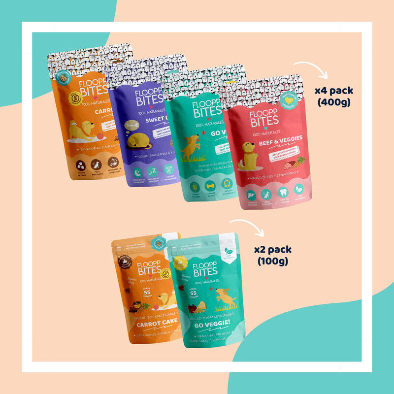 Floopp Bites Snacks Saludables perros | Galletas Crujientes y Bocaditos Masticables, , large Imagen numero 2