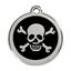 Placa identificativa Acero Inoxidable Esmalte Cruz Hueso Negro para perros, , large indicador imagen numero 1