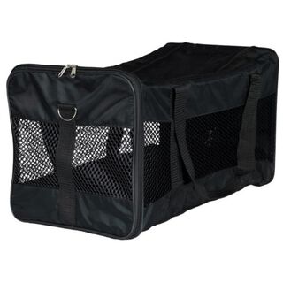 Transportín con mallas para mascotas color Negro