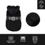 Outech Abrigo Negro con Cinturon para perros, , large indicador imagen numero 3