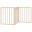 vidaXL Puerta para perros plegable 3 paneles madera de álamo 150 cm, , large indicador imagen numero 6