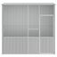 vidaXL Jaula de pájaros acero galvanizado gris 215x78x200 cm, , large indicador imagen numero 2