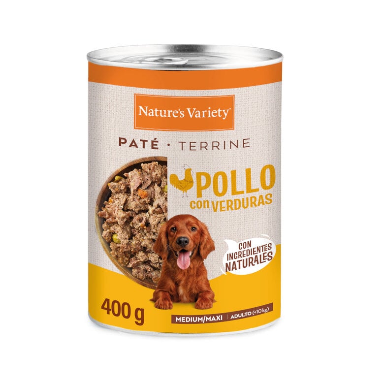24 latas x 400 g Nature's Variety Paté Pollo Lata para perro adultos medium ¡Pack Ahorro!
