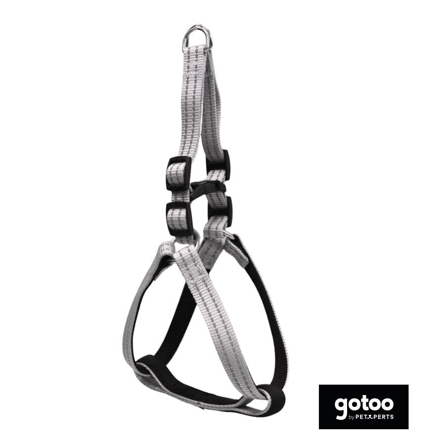 Gotoo Arn&eacute;s reflectante de neopreno gris para perros, , large Imagen numero 2