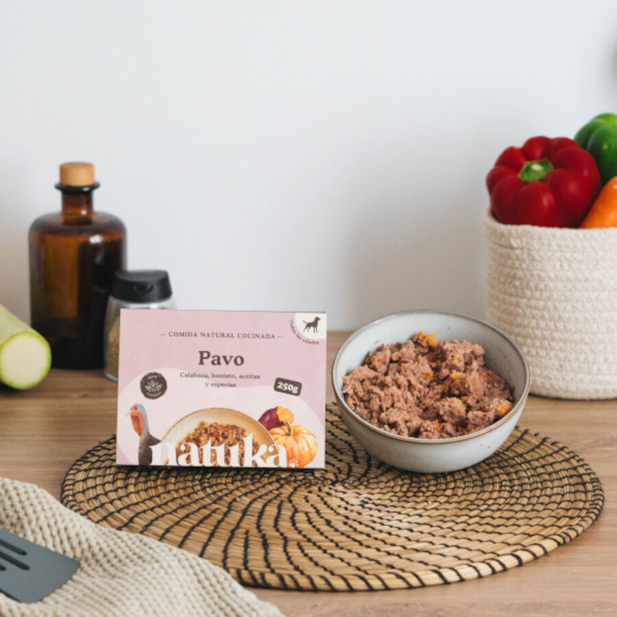 Comida para perros. Men&uacute; cocinado de pavo, , large Imagen numero 3