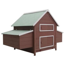 Gallinero de madera para gallinas color Marrón