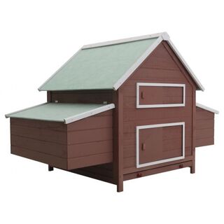 Gallinero de madera para gallinas color Marrón