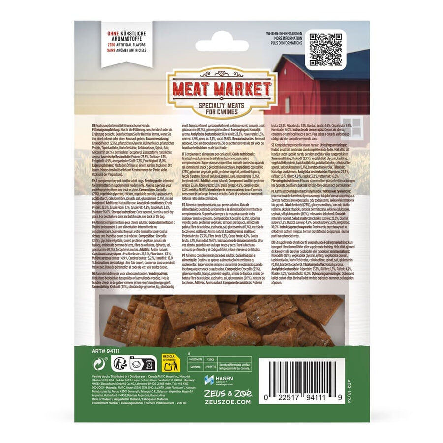 Snacks Zo&euml; Meat Market para perros - Bites de cocodrilo 90 grs, , large Imagen numero 2