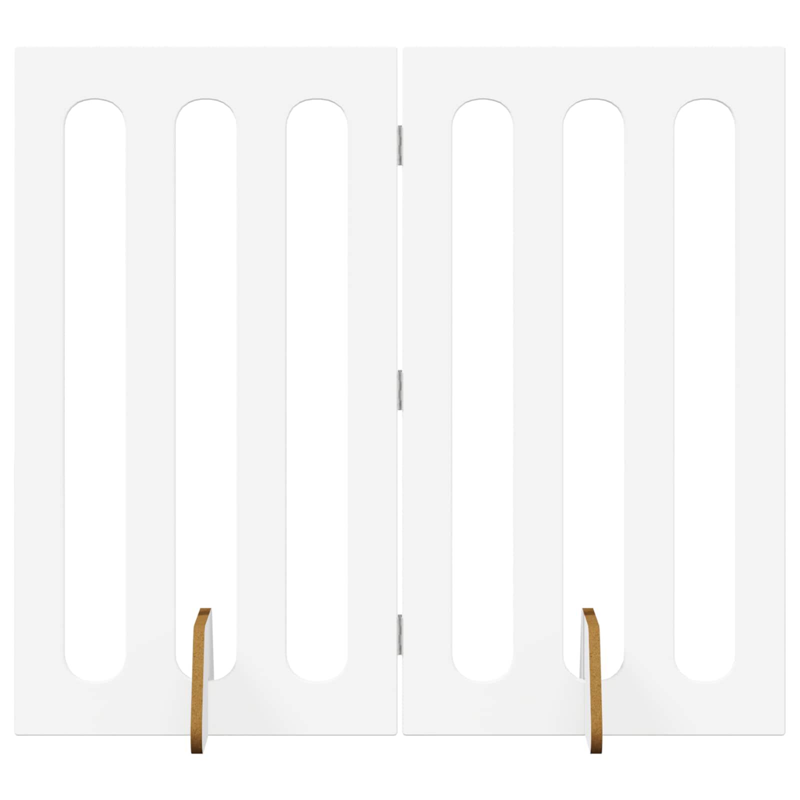 vidaXL Valla plegable para mascotas Madera de ingenier&iacute;a Mascotas Sala Estar, , large Imagen numero 1