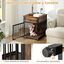 COSTWAY Jaulas para Perros con Estación de Carga, 2 en 1 Mesa Auxiliar y Caja de Perros de Madera con Cajón de Almacenamiento, Moderna Jaula para Perros con Cerradura de Puerta, 50 x 60 x 64 cm, , large indicador imagen numero 2