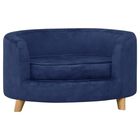 VidaXL Sofá de Madera Maciza Azul para perros, , large image number null