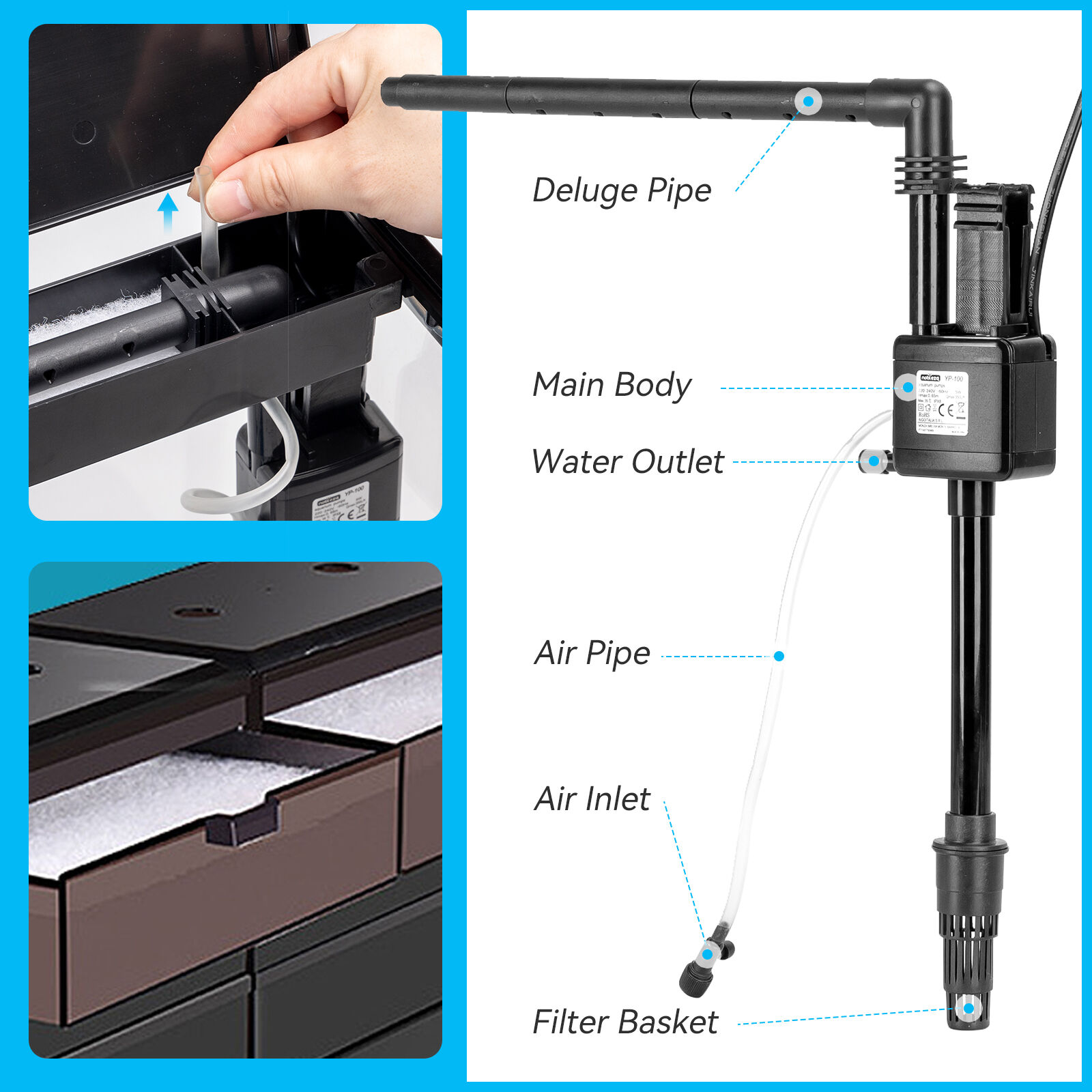 Nobleza Bomba Sumergible con Oxigenación para acuarios thumbnail