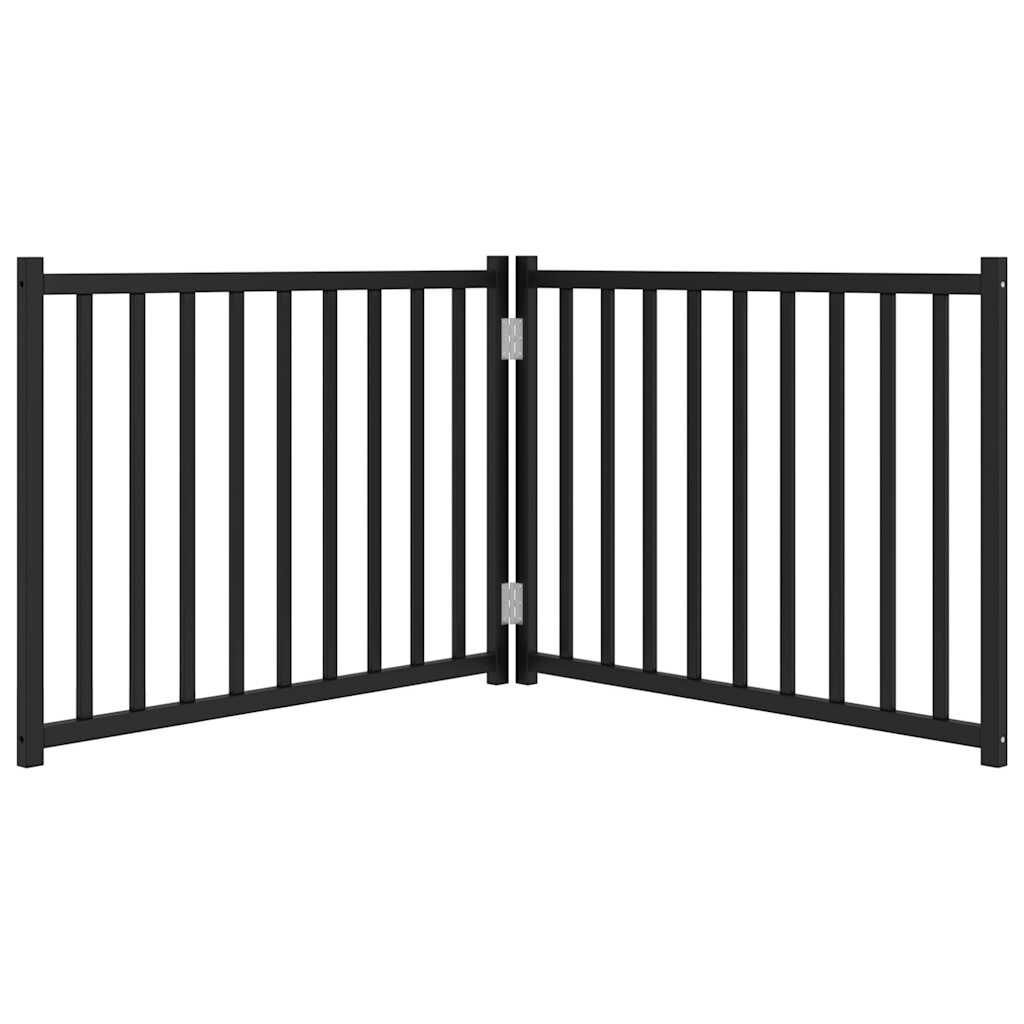 vidaXL Puerta para Perros Plegable Paneles Puerta Mascotas Madera de &Aacute;lamo, , large Imagen numero 5