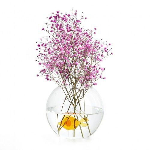Jarr&oacute;n florero con figura de pez transparente, , large Imagen numero 3