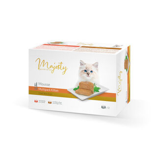 Majesty Kitten Gold Selection Mousse lata – Pack