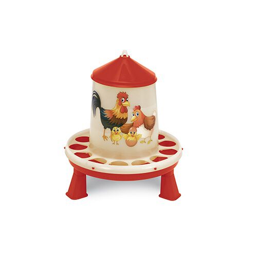 Tolva Plastico Aves 4 Kg. Con Patas - Happy Range, , large Imagen numero 1