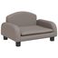 vidaXL Cama para perros de tela gris taupé 70x45x30 cm, , large indicador imagen numero 6