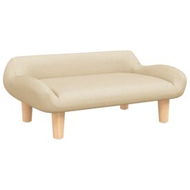 vidaXL Sofá Cama de Tela color crema para perros