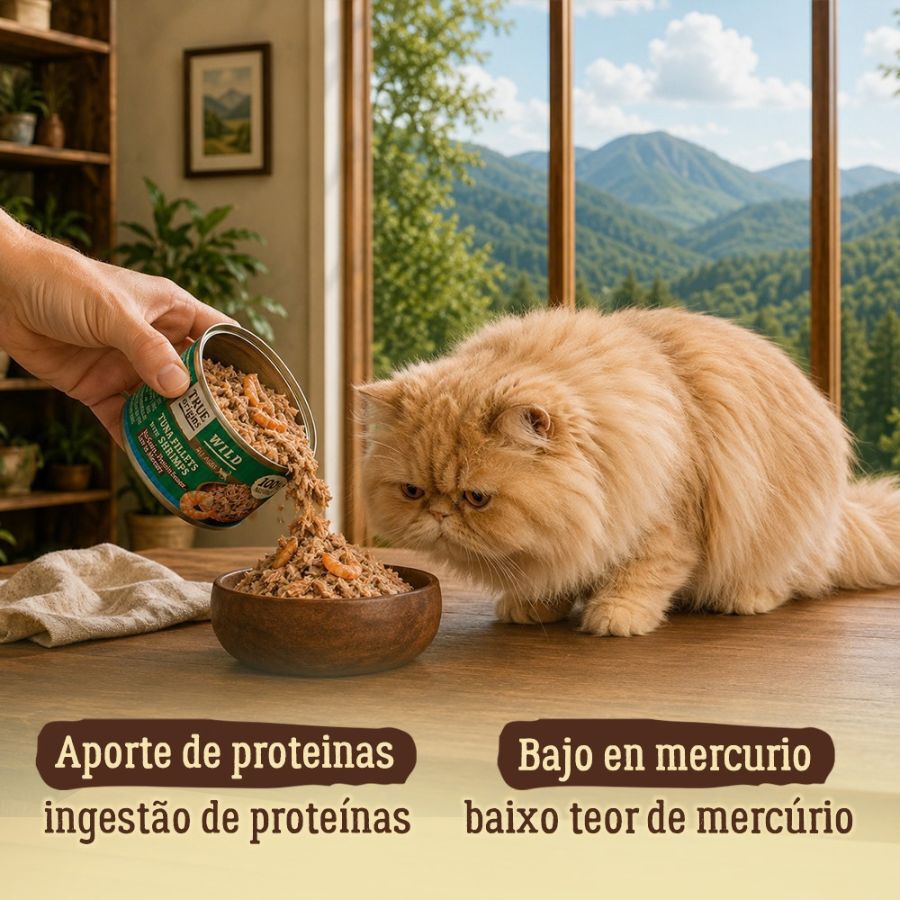 70 g True Origins Wild Fibras de At&uacute;n con Gambas para gatos, , large Imagen numero 3