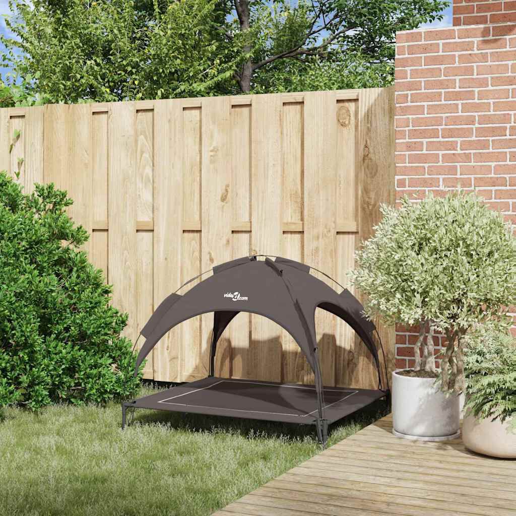 vidaXL Cama para perro Marr&oacute;n s Acero, , large Imagen numero 14