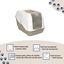 Nice Care Arenero Cerrado Netta Close Beige para gatos, , large indicador imagen numero 3