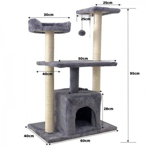 Cstore romy &aacute;rbol rascador gris para gatos, , large Imagen numero 3