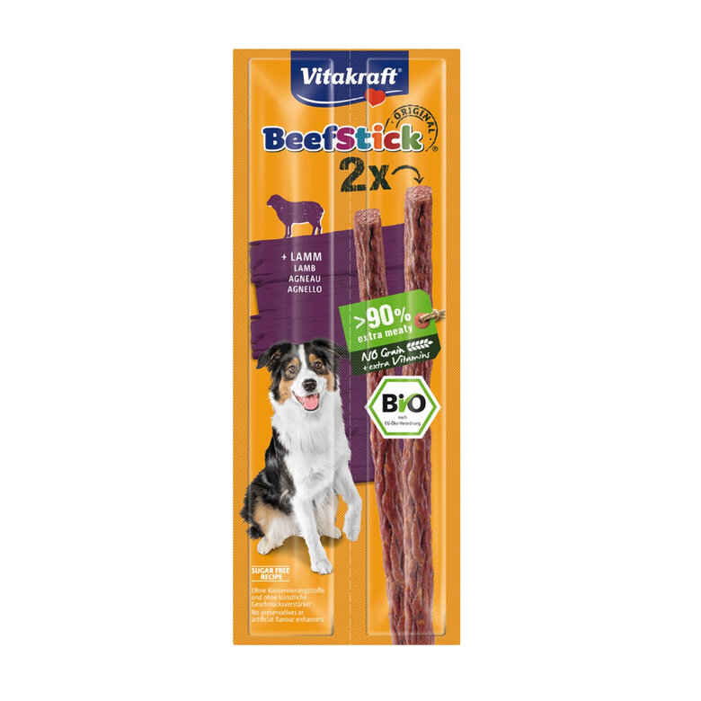 Vitakraft Bio BeefStick Palitos de Cordero para perros, , large image number null