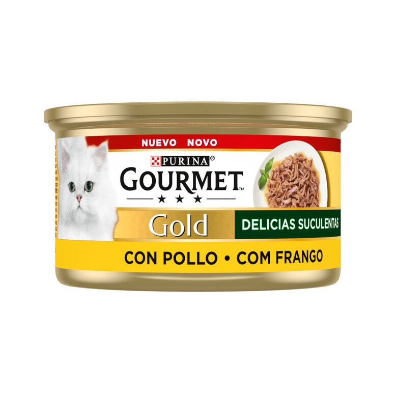 Gourmet Gold Delicias Suculentas Pollo en Salsa lata para gatos, , large image number null