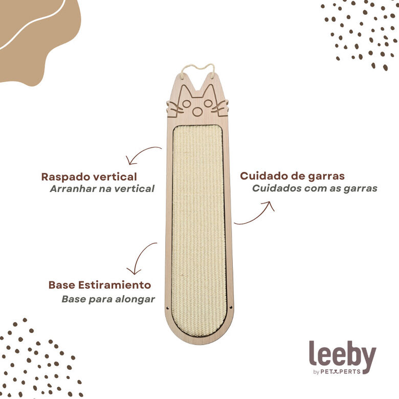 Leeby Wilki rascador de pared para gatos thumbnail