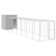 vidaXL Gallinero con corral acero galvanizado gris claro 165x251x181cm, , large indicador imagen numero 22