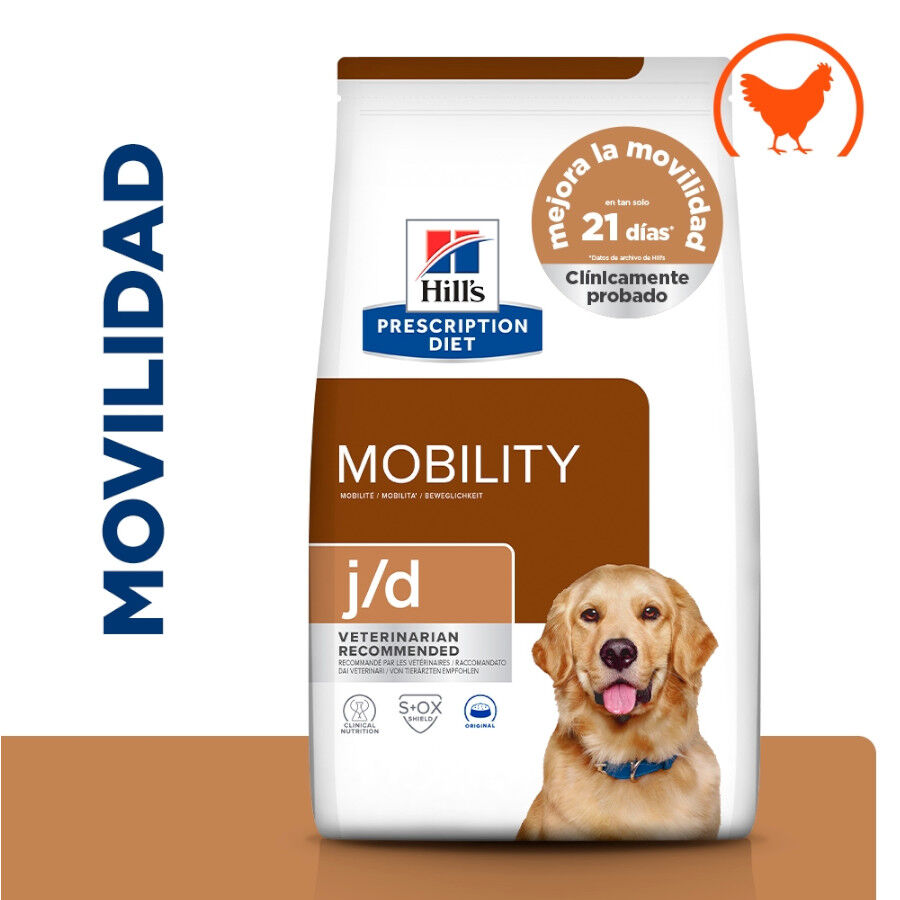 12 kg Hill's Prescription Diet Mobility Pollo pienso para perros, , large Imagen numero 2