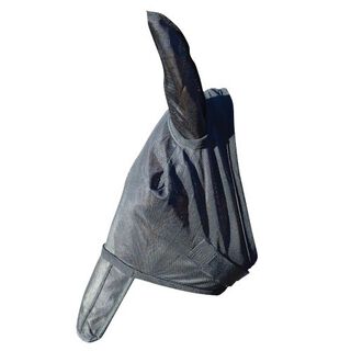 Mosquero anti-moscas con protección solar y orejeras para caballos Color Negro