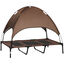 PawHut Cama Elevada para Mascotas Portátil con Toldo Extraíble Tela Transpirable al Aire Libre para Interior y Exterior 92x76x90 cm Café., , large indicador imagen numero 6