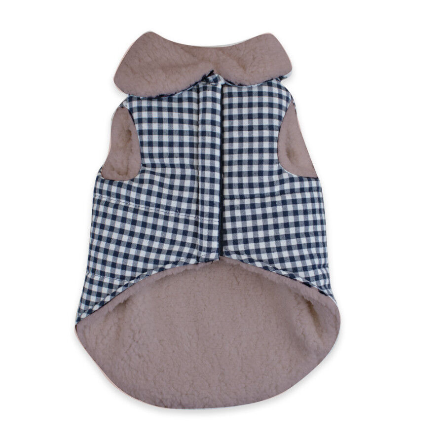 Outech Abrigo Estampado Vichy Azul para perros thumbnail