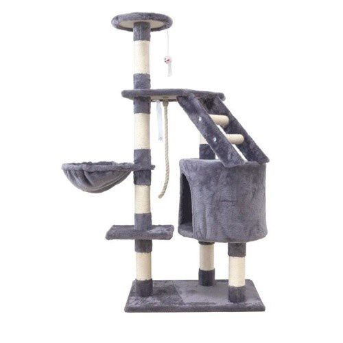 Cstore marie &aacute;rbol rascador con poste de sisal gris para gatos, , large Imagen numero 1