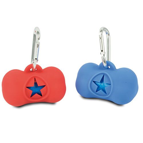 Ibañez Dispensador bolsas silicona azul para perros