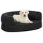 Vidaxl sofá acolchado de poliéster negro para perros, , large indicador imagen numero 1