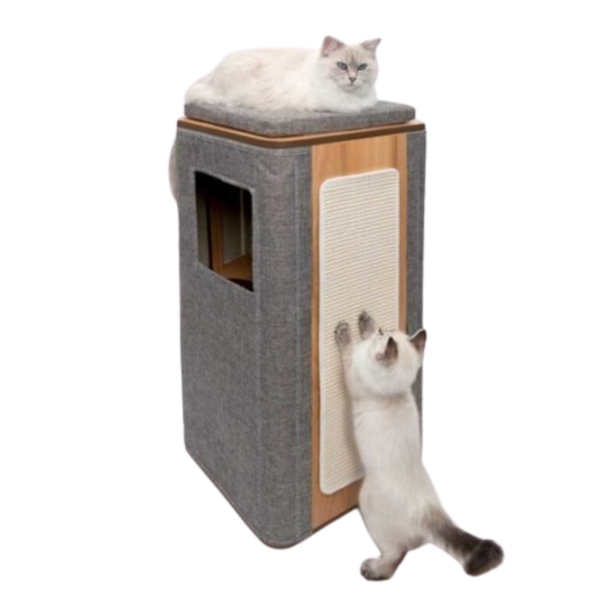Catit Rascador Cubo Tower color Gris, , large Imagen numero 1