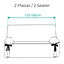 Protector Funda Sillon Sofa 1 Plaza con lazos. Color Lino. 1 Plaza (80 - 120 cm), , large indicador imagen numero 7