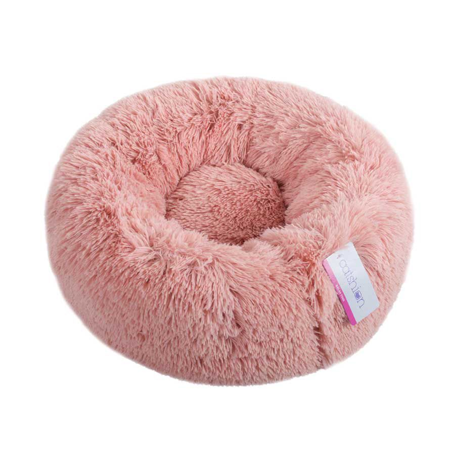 Cama gato rosa deals