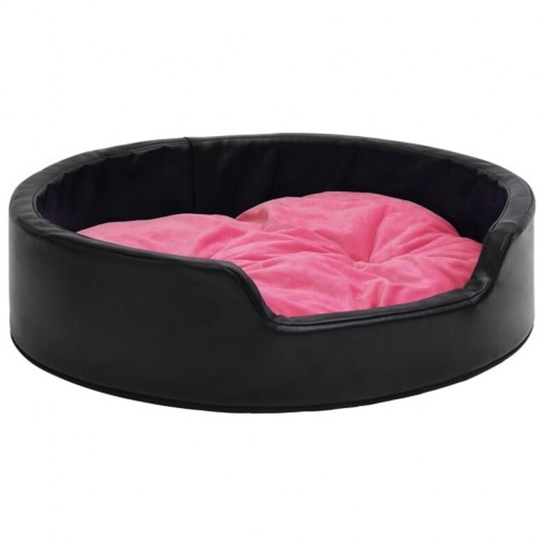 VidaXL Sofá Con Cojín Lavable Negro y Rosa para perros y gatos, , large image number null