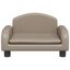 vidaXL Cama para perros de cuero sintético color capuchino 50x40x30 cm, , large indicador imagen numero 2