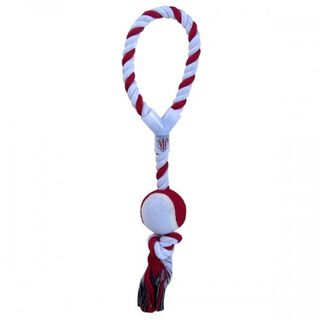 Juguete cuerda para perro color Rojo y Blanco